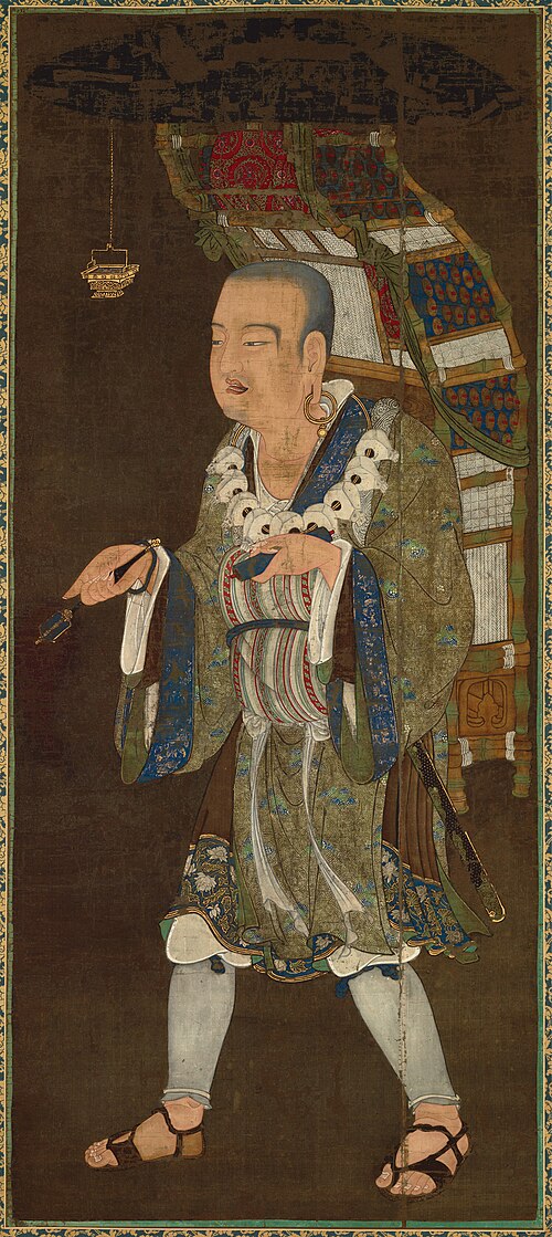 Later depiction: a Japanese religious portrait; not a contemporary likeness. Portrait of Xuanzang